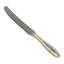 Серебряный столовый нож с позолотой и черневым декором 40030140А04